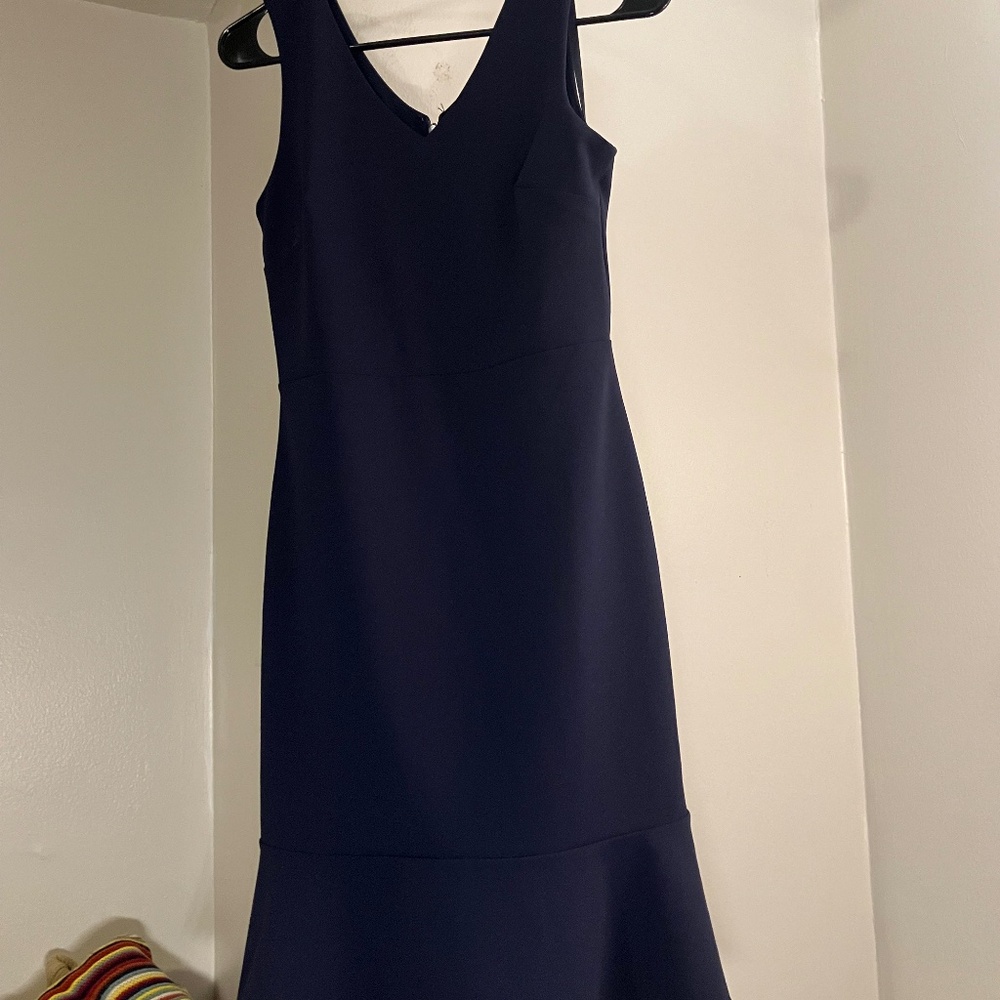 Sleeveless Navy Banana Republic dress